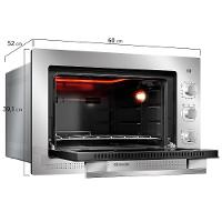 Forno Elétrico De Embutir Mueller Espelhado 50 Litros MFE50K 220V - 8
