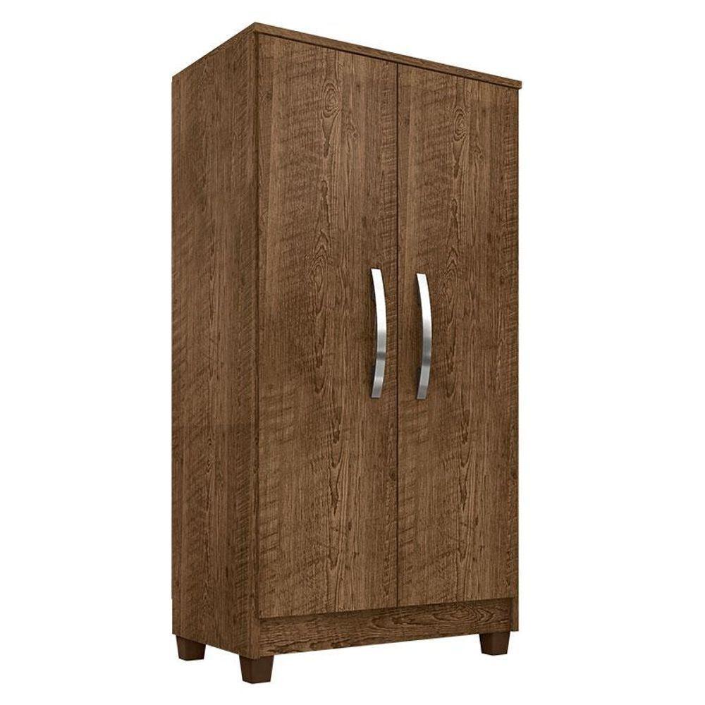 Guarda Roupa Casal Imperial Com Armário Multiuso Recife E Cômoda Madri Malbec - Incorplac - 5