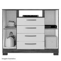 Guarda Roupa Casal Imperial Com Armário Multiuso Recife E Cômoda Madri Malbec - Incorplac - 10