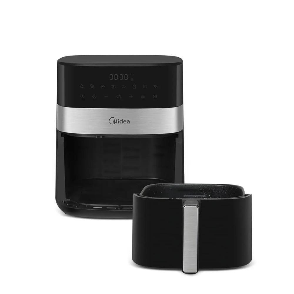 Fritadeira Air Fryer Midea 6 Litros Smart Chef Plus Preto e Inox 220V - 5