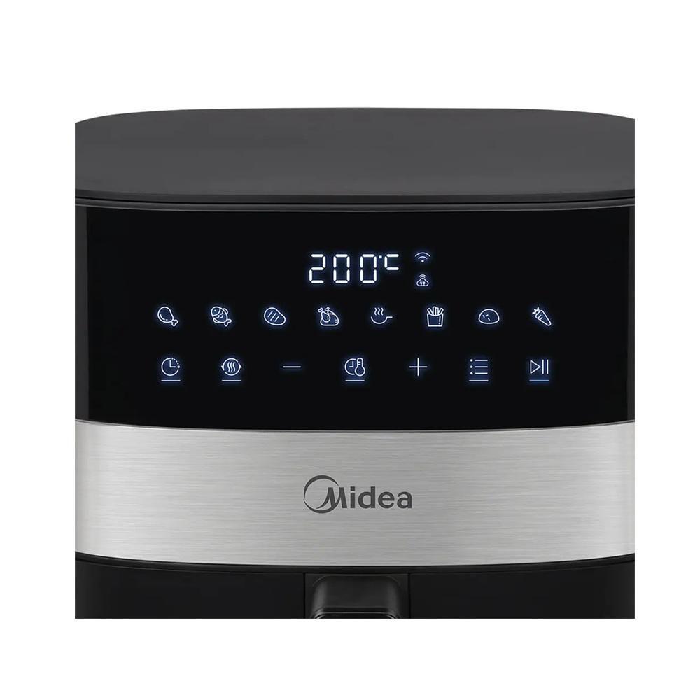 Fritadeira Air Fryer Midea 6 Litros Smart Chef Plus Preto e Inox 220V - 7