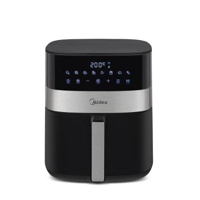 Fritadeira Air Fryer Midea 6 Litros Smart Chef Plus Preto e Inox 220V