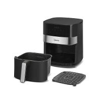 Fritadeira Air Fryer Midea 6 Litros Smart Chef Plus Preto e Inox 220V - 6