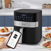 Fritadeira Air Fryer Midea 6 Litros Smart Chef Plus Preto e Inox 220V - 10