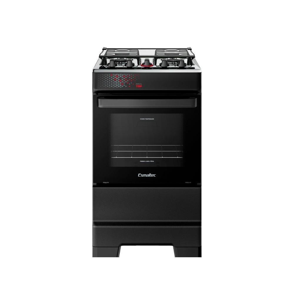Fogão Esmaltec 4 Bocas Ideal Top Mesa Inox Forno 50L Bivolt - 1