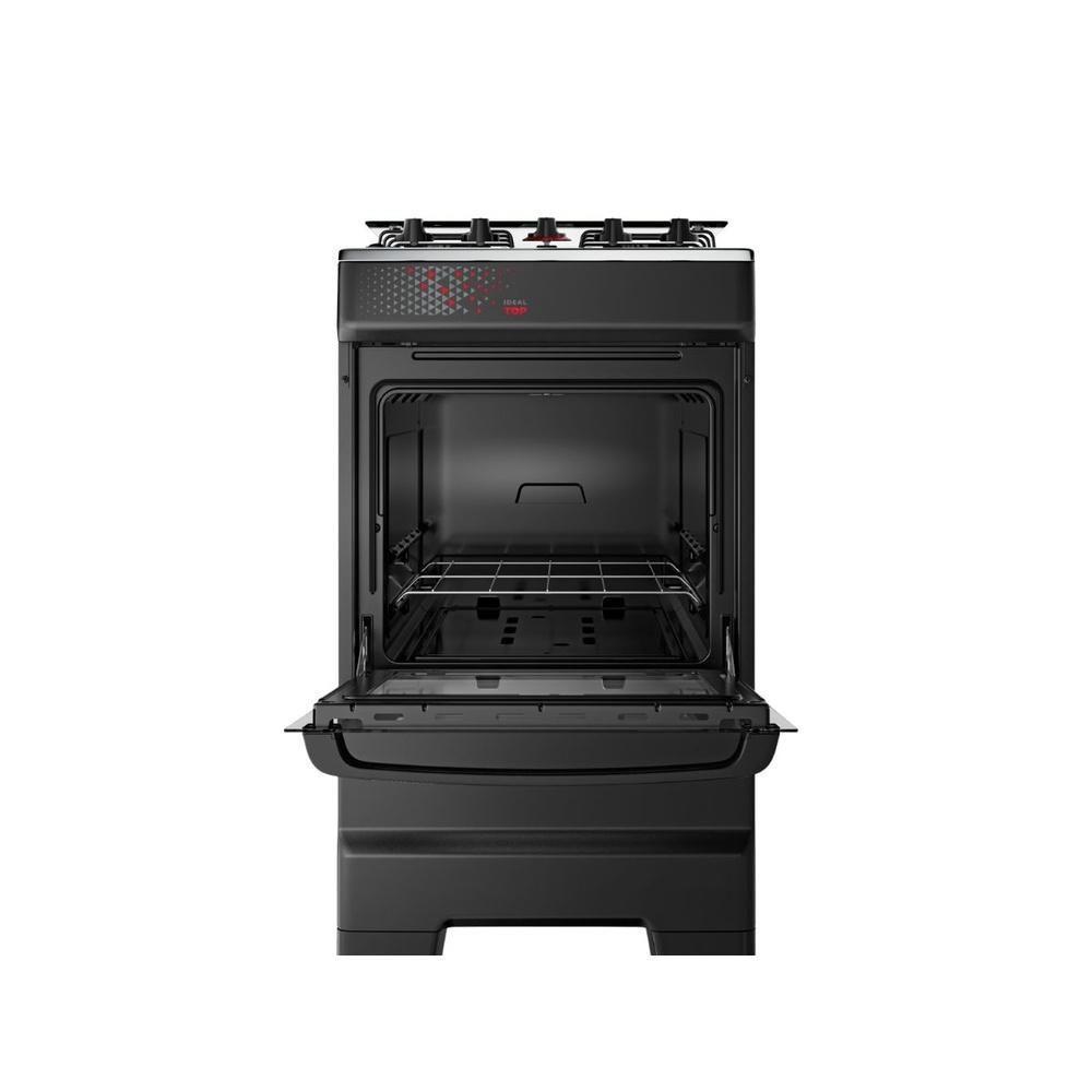 Fogão Esmaltec 4 Bocas Ideal Top Mesa Inox Forno 50L Bivolt - 4