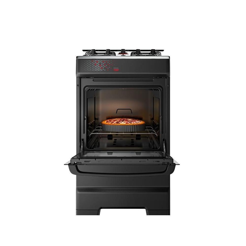 Fogão Esmaltec 4 Bocas Ideal Top Mesa Inox Forno 50L Bivolt - 5