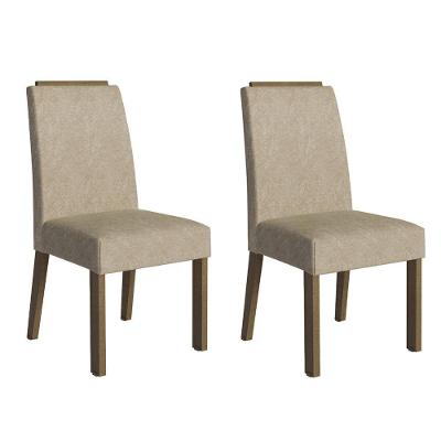 Kit 2 Cadeiras De Jantar 4255 Com Espaldar Rustic-imperial Madesa
