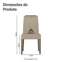 Kit 2 Cadeiras De Jantar 4255 Com Espaldar Rustic-imperial Madesa - 3