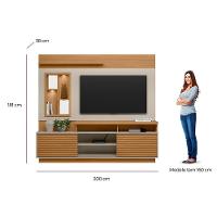 Home Eldorado 200cm Para Tvs Até 60 Polegadas Linea Brasil Nature Com Off White - 7