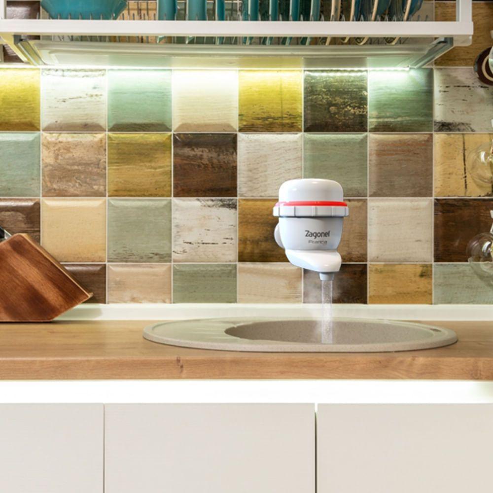 Torneira Prática Touch Eletronica 5500 Watts 110 Volts Branco - Tprel55127br03 - Zagonel - 3