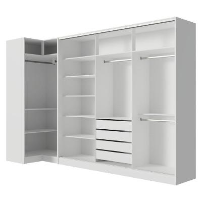 Guarda Roupa Casal Modulado Neo e Royale 5 Portas 4 Gavetas Branco Madesa