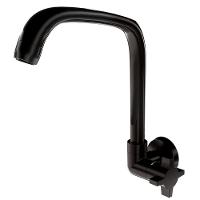 Torneira Para Cozinha De Parede Fitt Cross 1168 F64 Preta - 7111100 - Lorenzetti - 1