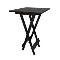 Mesa Bistro Dobrável Quadrada Preta - 1