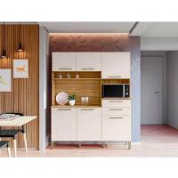 Kit Cozinha Montesa 160cm 6 Portas E 2 Gavetas Kits Paraná Freijó Soft - 1