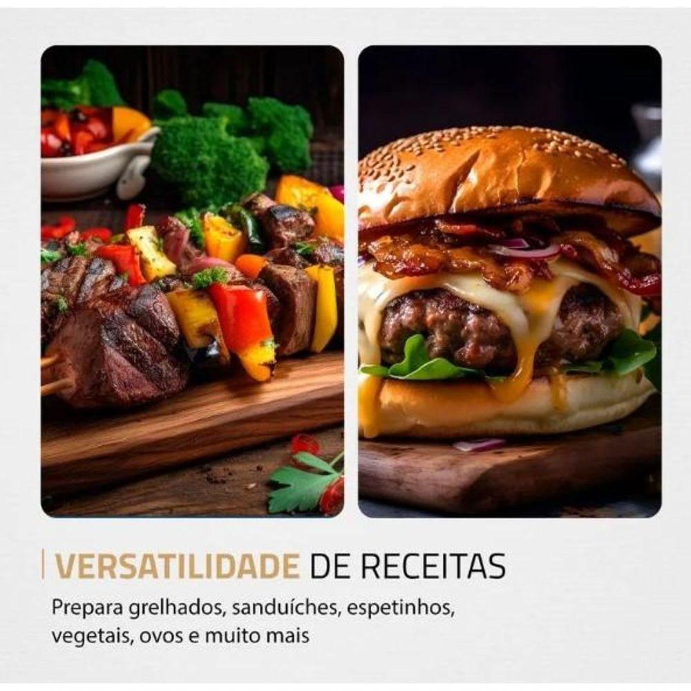 Sanduicheira/Grill Master Press 180 Mondial Preto/inox 110V - 4