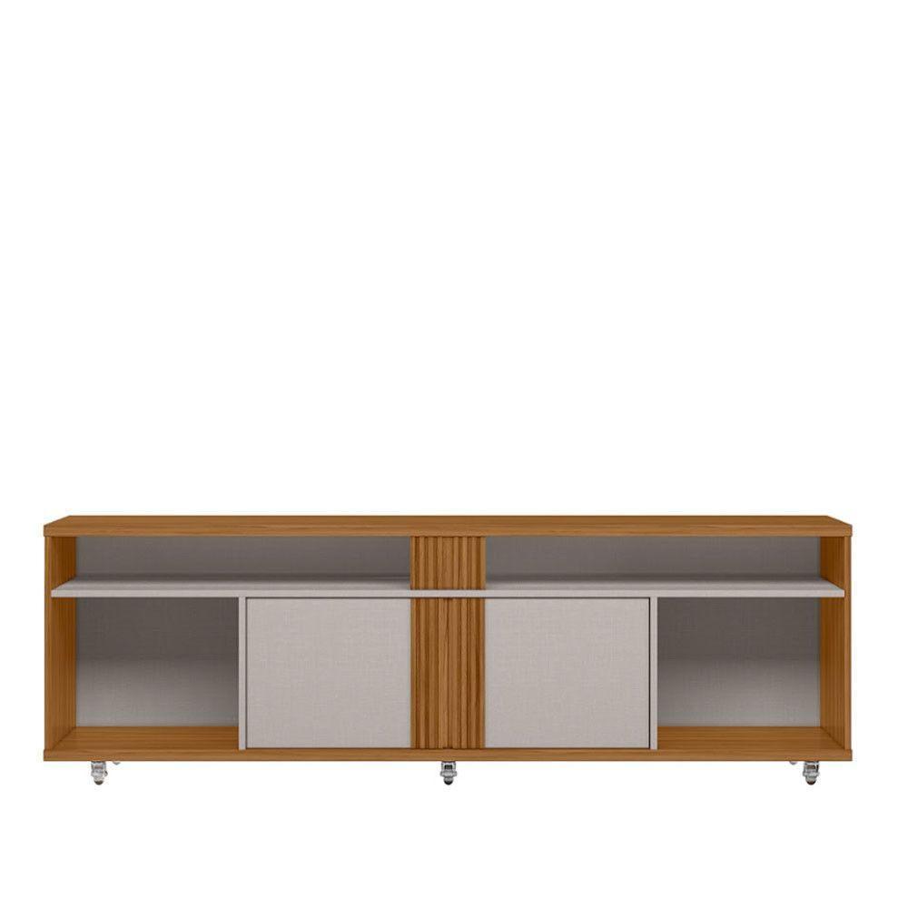 Rack Bancada 180cm Para Tv Até 70 Polegadas Nt1290 Notável Freijó Trend/ Off White Tx - 4