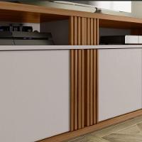 Rack Bancada 180cm Para Tv Até 70 Polegadas Nt1290 Notável Freijó Trend/ Off White Tx - 5