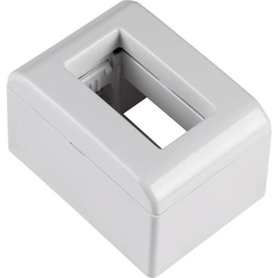 Caixa De Sobrepor Branca De 1 Posto Lizflex - 57303001 - Tramontina Caixa+tampa 1 Posto Tramontina 57303-001