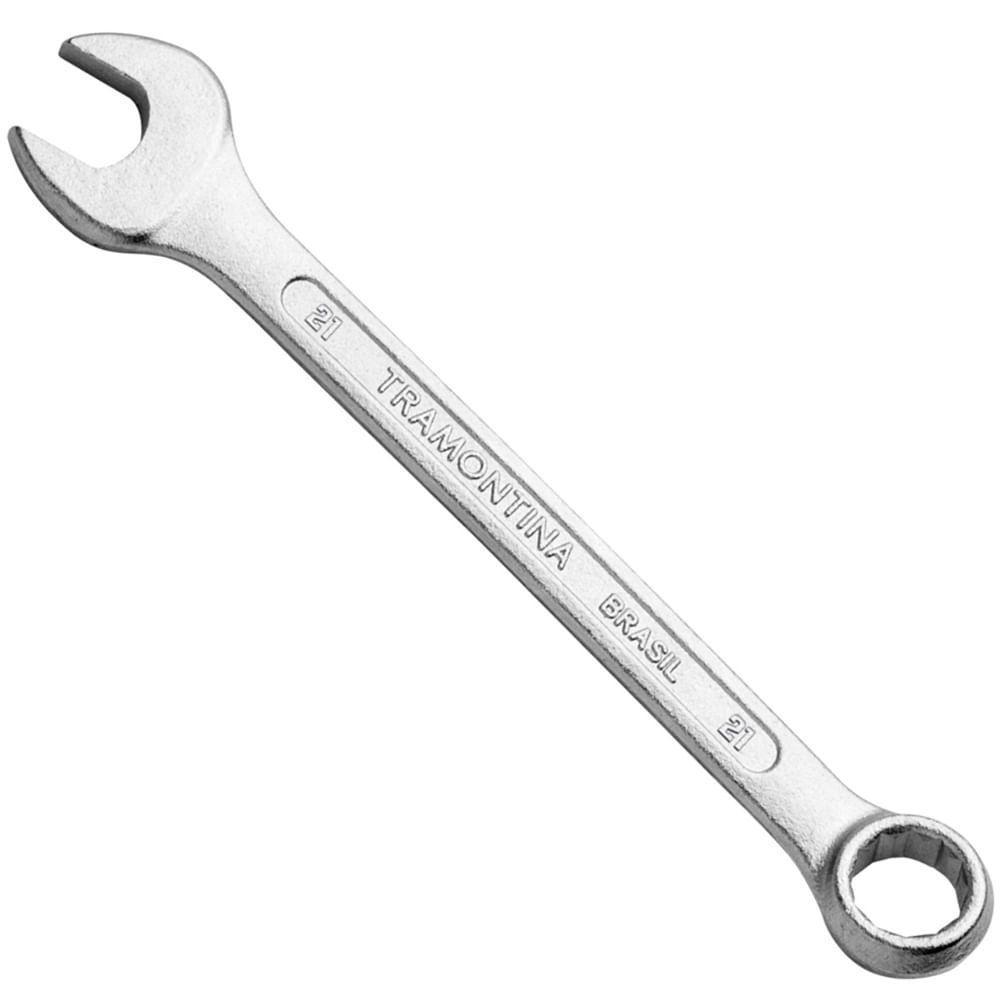 Chave Combinada Em Aço Especial Cromado De 21mm - 41128121 - Tramontina Chave Combinada 21mm Tramontina - 1
