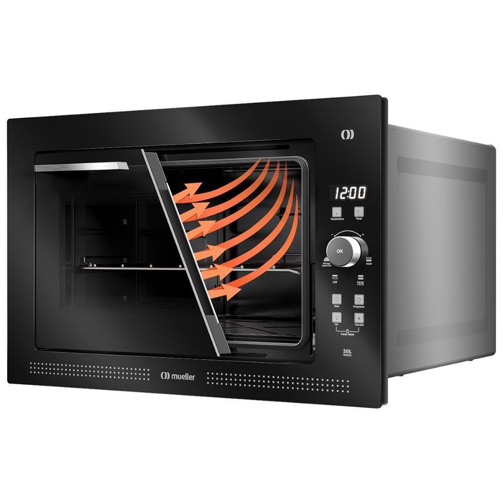Forno Elétrico De Embutir Digital Mueller 50 Litros Preto MFE50L 220V - 6