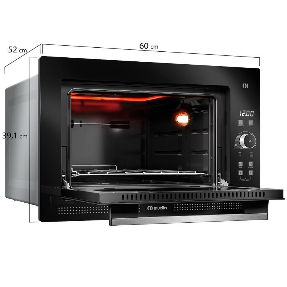 Forno Elétrico De Embutir Digital Mueller 50 Litros Preto MFE50L 220V - 8