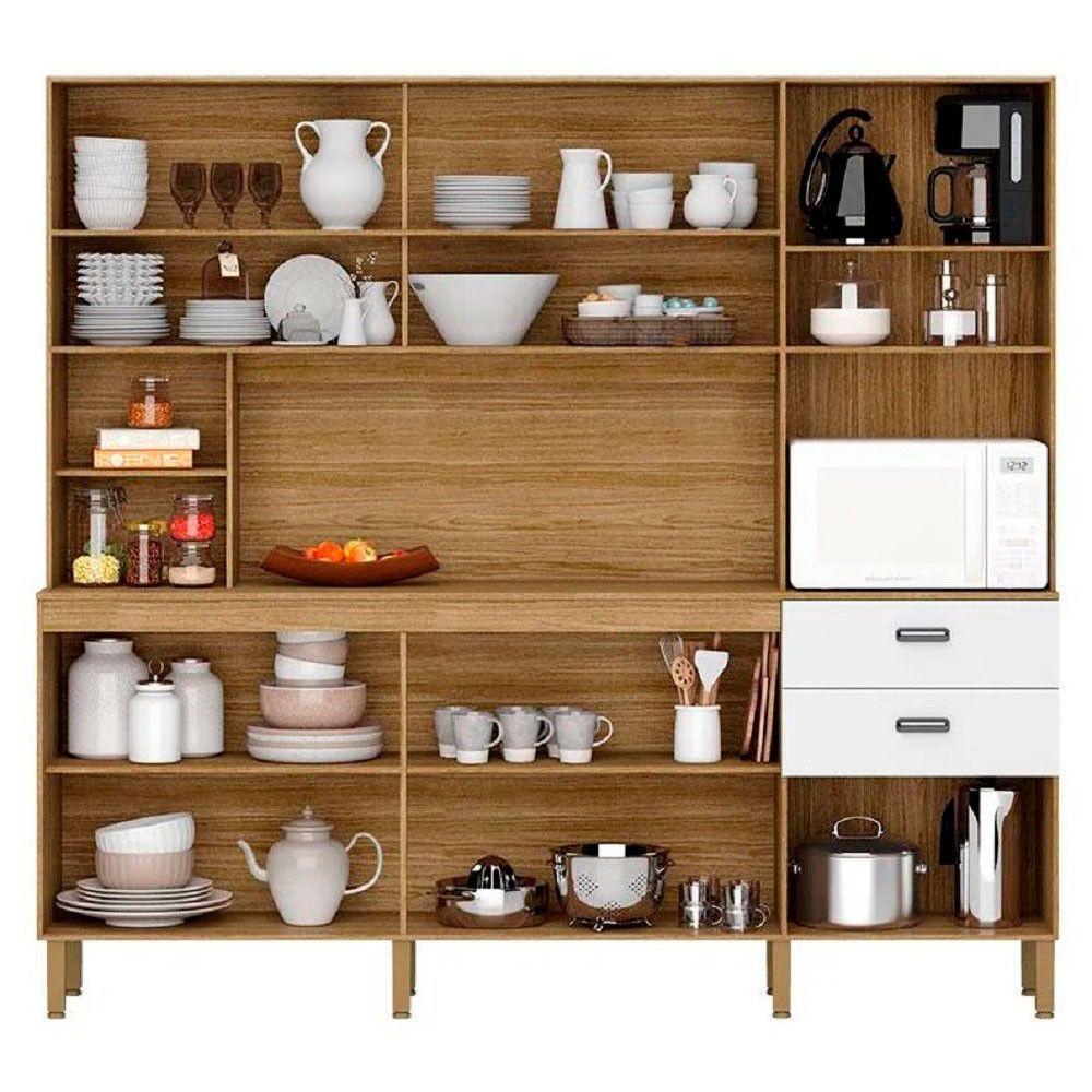 Kit Cozinha Intense 222cm 10 Portas E 2 Gavetas Kits Paraná Freijo/supremo - 2