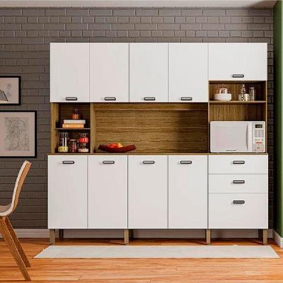 Kit Cozinha Intense 222cm 10 Portas E 2 Gavetas Kits Paraná Freijo/supremo