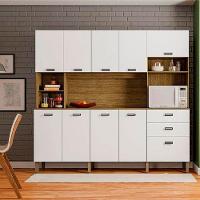 Kit Cozinha Intense 222cm 10 Portas E 2 Gavetas Kits Paraná Freijo/supremo - 1