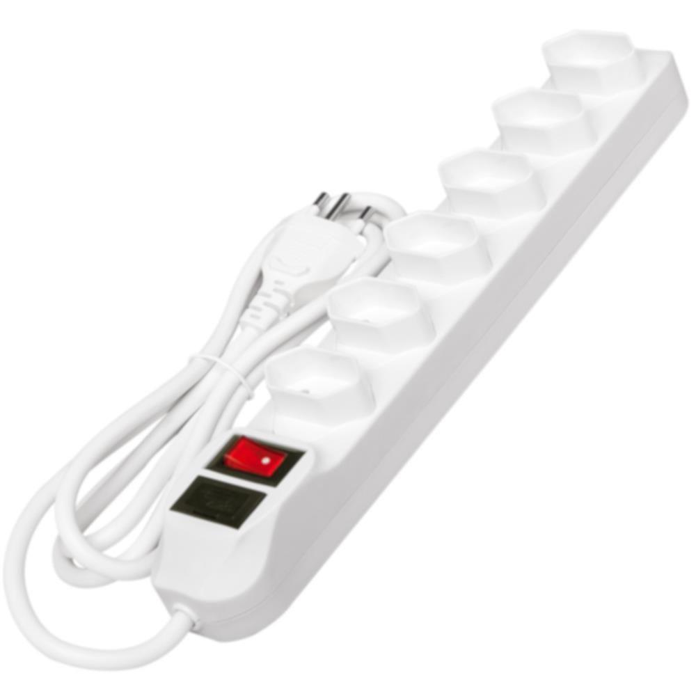 Protetor Eletrônico Com 6 Tomadas Epe1006 - 4824002 - Intelbras Protetor Eletronico C-6 Tomadas Epe1006 - 1