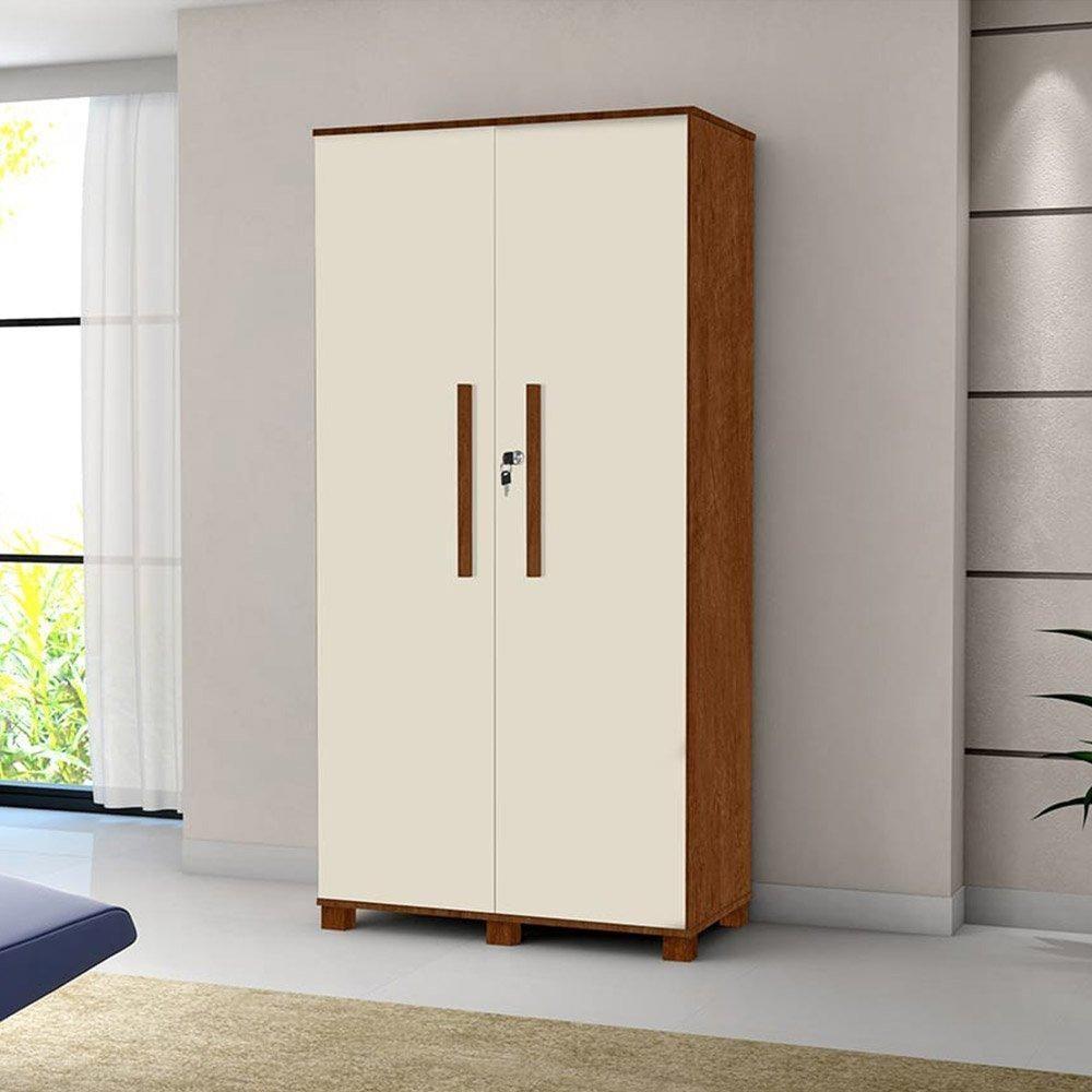 Multiuso 02 Portas Dacar Off White E Naturalle Carmolar - 1