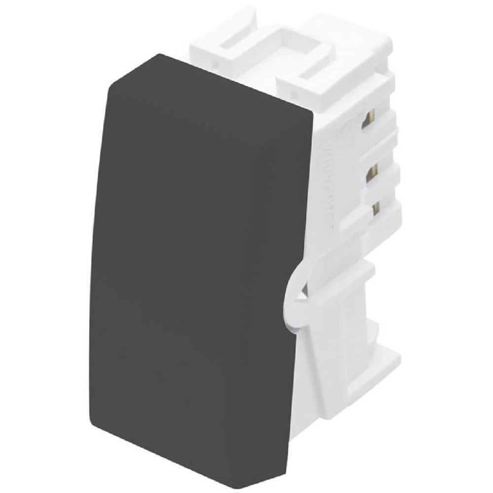 Módulo Interruptor Simples Habitat Black 16 Amperes 250 Volts - 4027 - Fame - 1