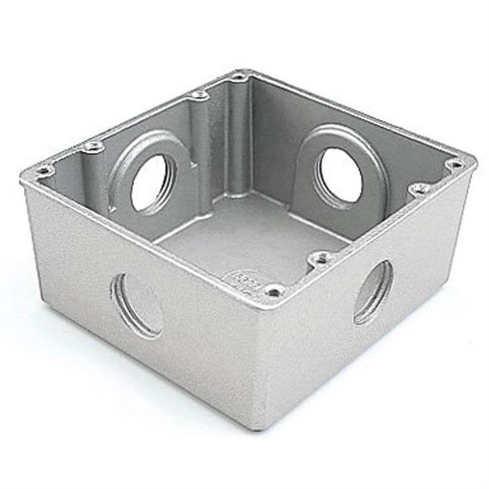 Caixa Para Piso Fechada E Baixa 4x4 - 56120020 - Tramontina Caixa P-piso 4x4 Baixa Fechada 56120-020 - 1