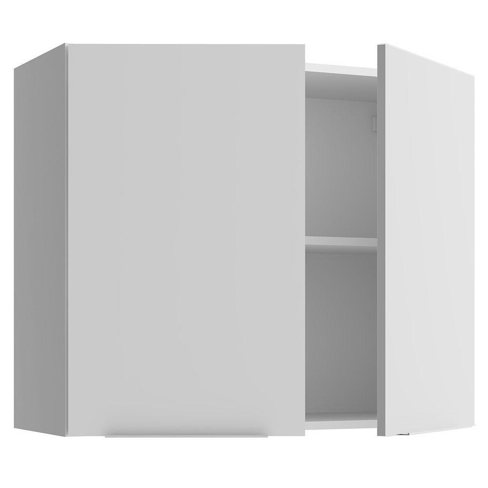 Armário Aéreo Para Quarto 80 Cm 2 Portas Branco Neo Madesa - 6