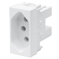 Tomada 2p+t 10a 250 Volts Elegance - 2238 - Fame Tomada 2p+t 10a-250v Elegance Fame 092.2238.3 - 1