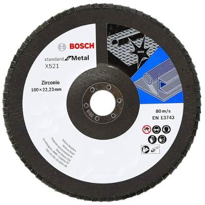 Disco Flap X521 Para Metal Grão 120 180mm - 2608619295 - Bosch