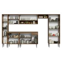 Armário De Cozinha Completa 325cm Rustic-cinza Emilly Madesa 07 - 5