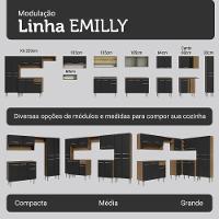 Armário De Cozinha Completa 229cm Rustic-preto Emilly Madesa 016 - 9
