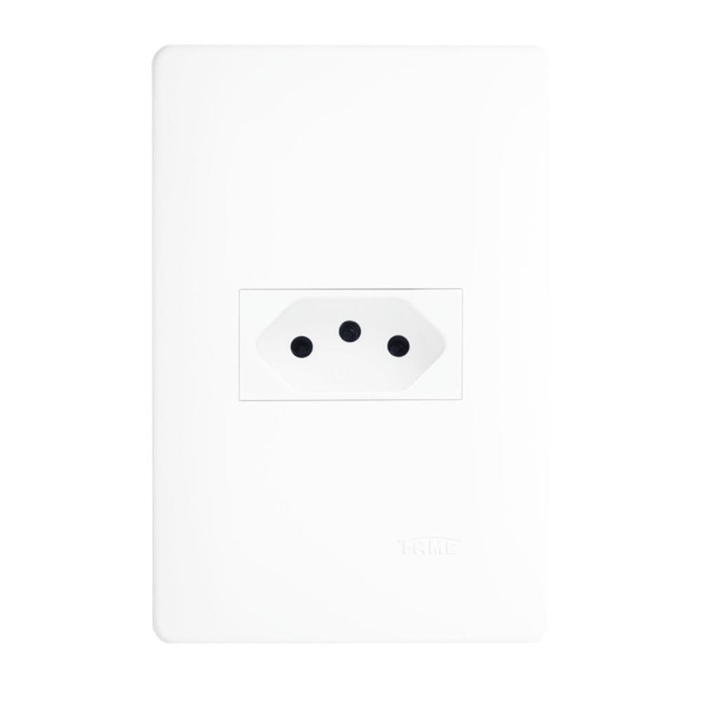 Tomada 2p+t 10a 250 Volts Habitat - 2097 - Fame Tomada 10a C-placa Habit 2097 Fame 062.2097.4 - 1