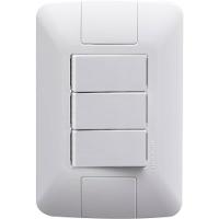 Conjunto Com 3 Interruptores Simples Aria 6 Ampères 250 Volts - 57241070 - Tramontina - 1