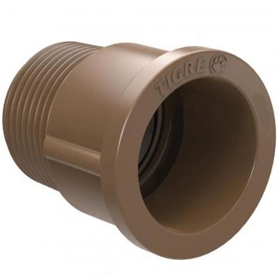 Adaptador Curto Para Registro 40mm X 1.1-2"" - 22007939 - Tigre Adaptador Curto Pvc Marrom Bolsa Rosc 40mm X 1.1-2
