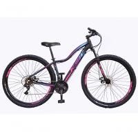Bicicleta Aro 29 Ksw 27v Alivio, Freio Hidraulico, Trava E K7 - 15 Preto-rosa E Azul - 1