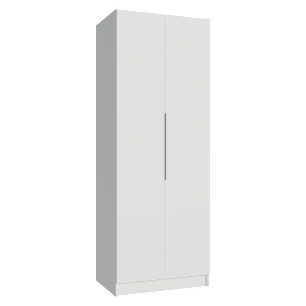 Guarda-roupa Modulado 2 Portas 4 Prateleiras 1 Cabideiro Branco Neo Madesa - 1