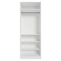 Guarda-roupa Modulado 2 Portas 4 Prateleiras 1 Cabideiro Branco Neo Madesa - 10