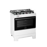 Fogão Esmaltec 5 Bocas Ideal Top Mesa Inox Tampa De Vidro Forno 84 Litros Branco T5IAB Bivolt - 2