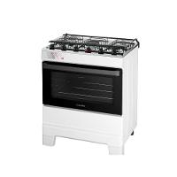 Fogão Esmaltec 5 Bocas Ideal Top Mesa Inox Tampa De Vidro Forno 84 Litros Branco T5IAB Bivolt - 3