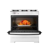 Fogão Esmaltec 5 Bocas Ideal Top Mesa Inox Tampa De Vidro Forno 84 Litros Branco T5IAB Bivolt - 7