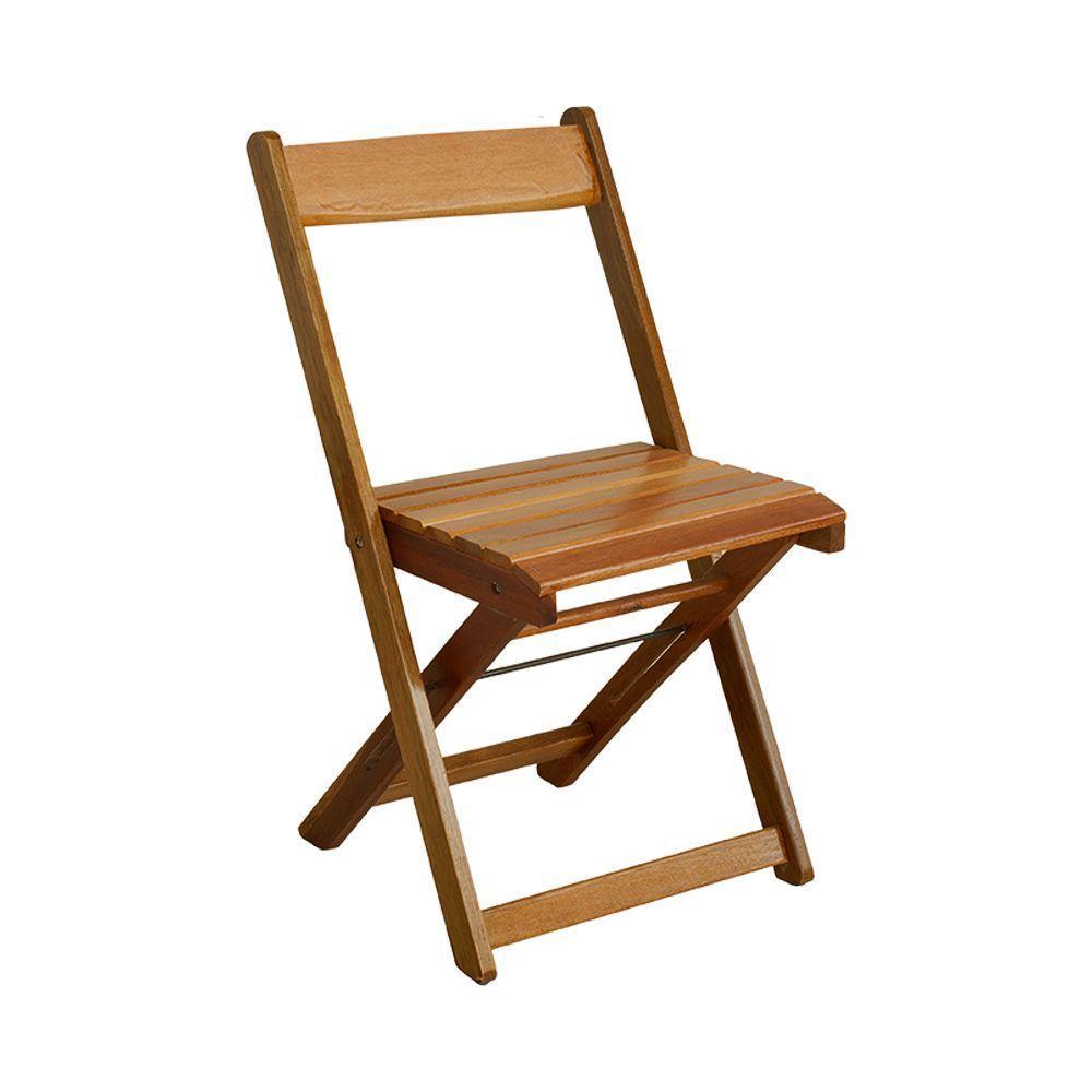 Cadeira De Madeira Dobrável - Natural - 1
