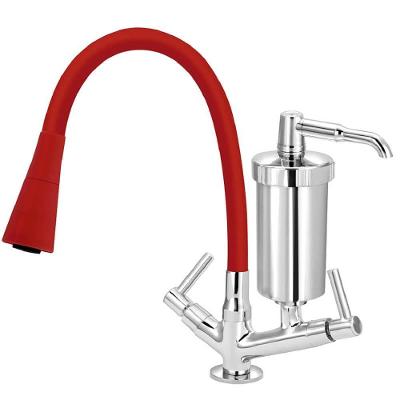Torneira De Mesa Com Filtro Tubo Color Vermelho 1-4 De Volta 6175 - 772307 - Stoc