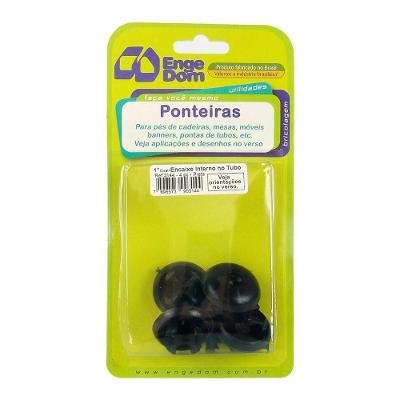 Ponteira Oval De 1"" Com Encaixe No Tubo - 3144 - Engedom Ponteira Oval Exp.int-ext.tubo 1" 3144 4 Pçs